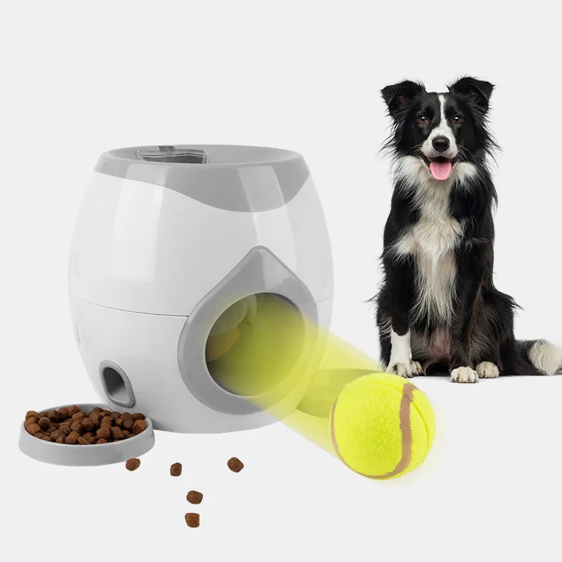 Lanzador Automático de Pelotas para Perros, Máquina Interactiva de Lanzamiento para Interiores y Exteriores, Juguete de Entrenamiento para Mascotas con Estimulación Mental