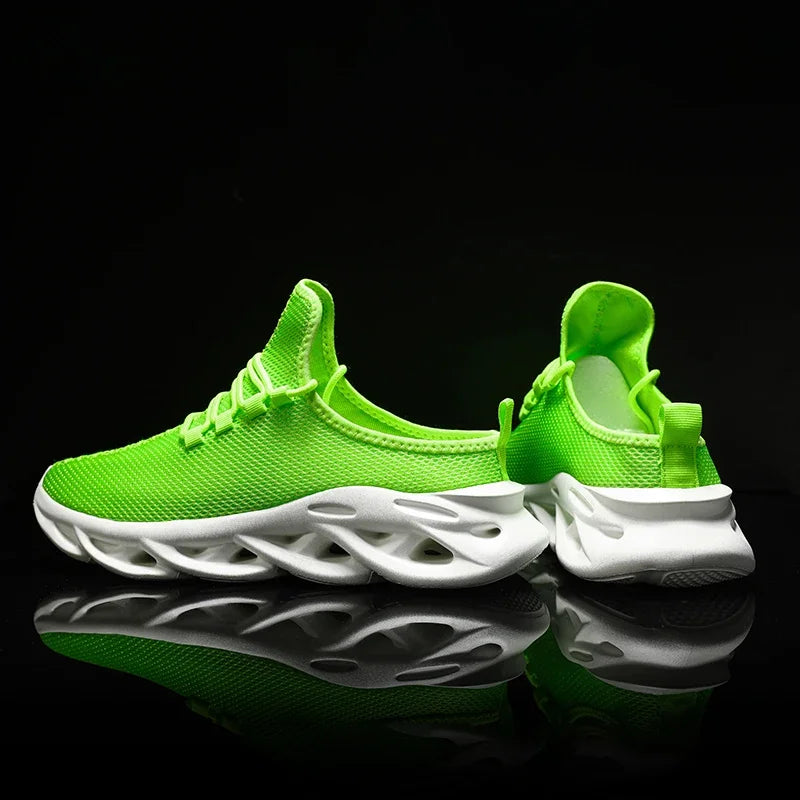 YRZL medias zapatillas de deporte para hombre, zapatos casuales de moda, zapatillas deportivas ligeras de punto transpirable para exteriores, zapatillas para caminar con amortiguación