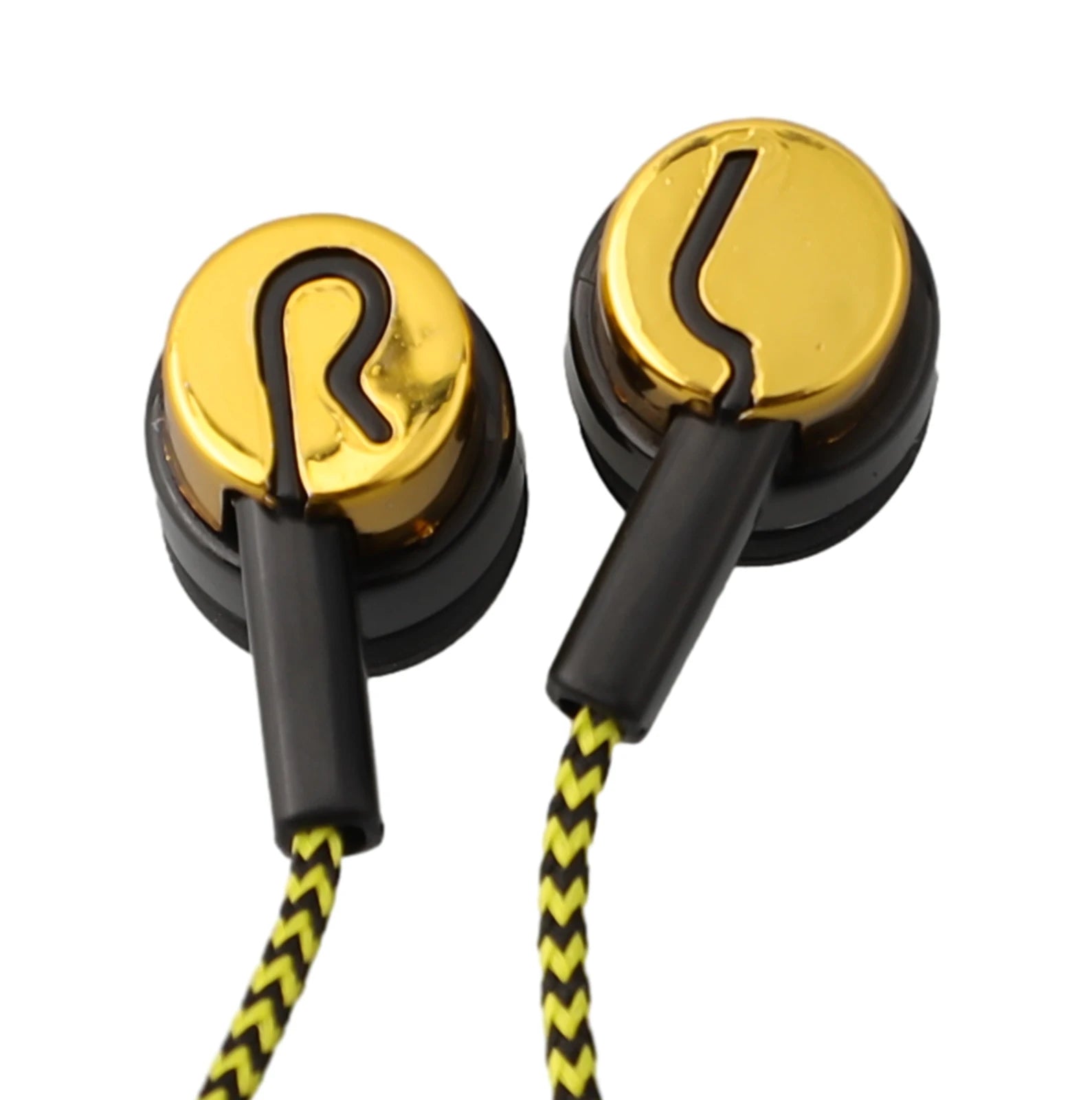 Experimente graves potentes con auriculares internos con cable, auriculares estéreo de 3,5 mm para dispositivos móviles, diseño con aislamiento de ruido