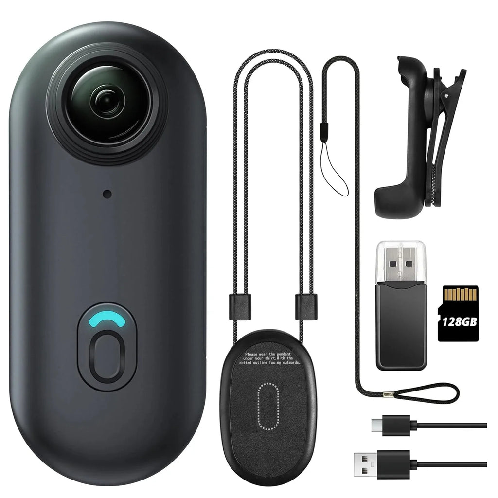 Mini Bodycam 4K WiFi Sumergible 30M para Vlog