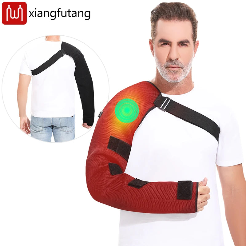 Almohadilla Térmica de Brazo con Masajeador Vibratorio para Alivio del Dolor