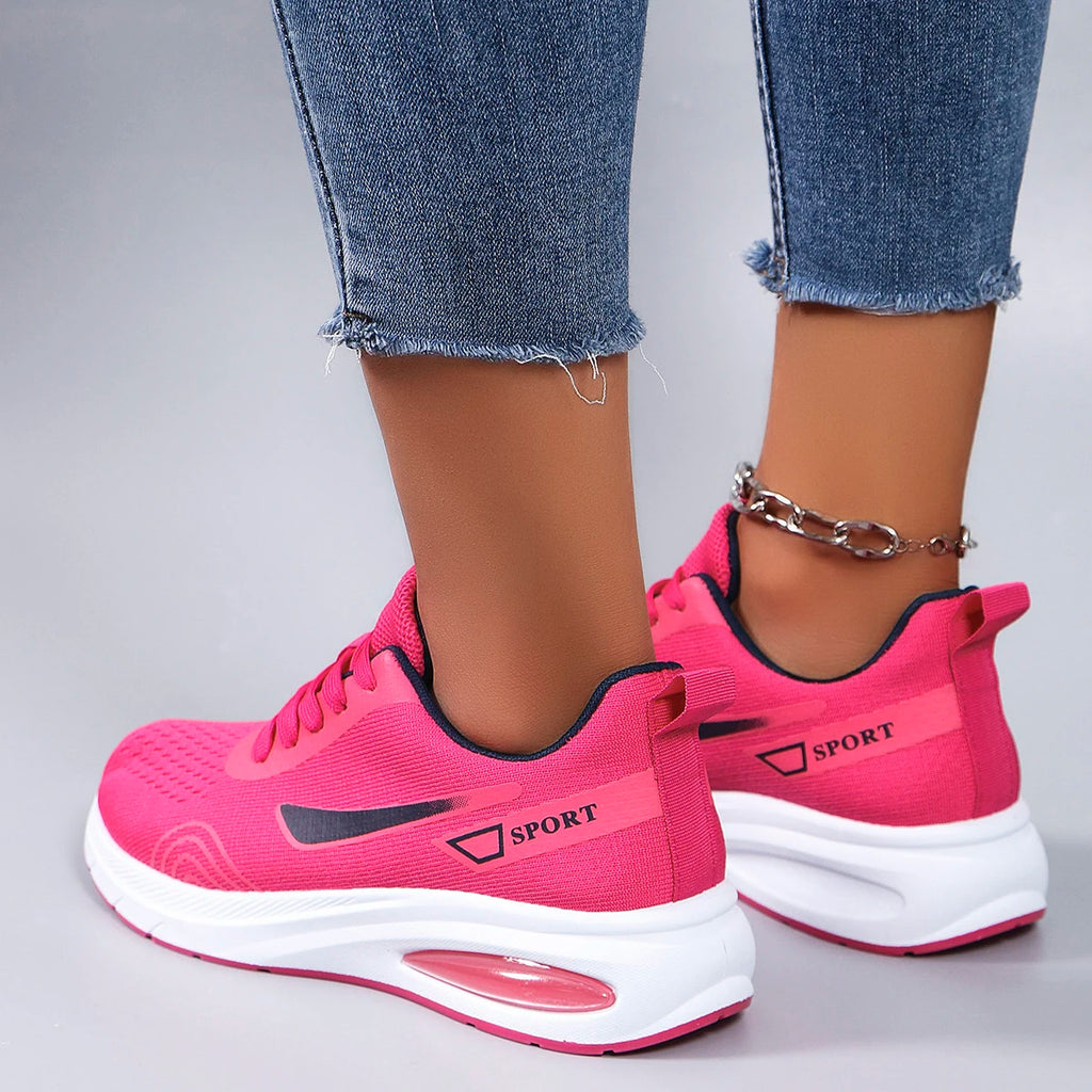 Nuevos zapatos deportivos de primavera para mujer, zapatos deportivos informales a la moda, transpirables, ligeros, antideslizantes, resistentes al desgaste, zapatos planos