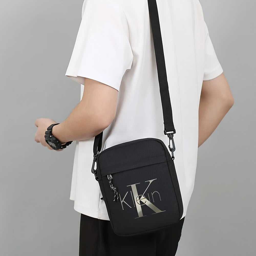 Bolso Cruzado para Hombre con Estampado Klein, Bandolera Multifuncional