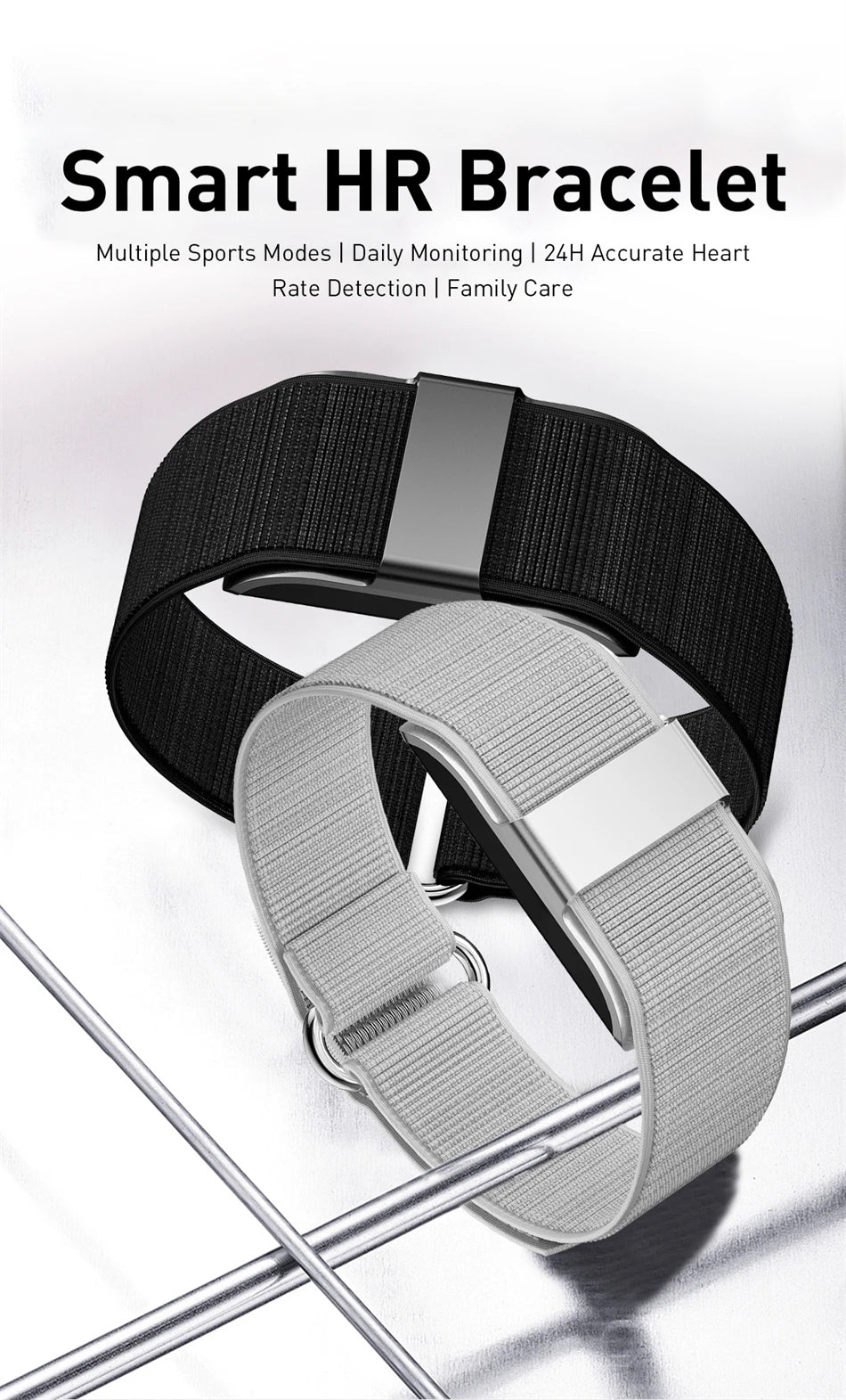 Pulsera inteligente LIGE 2026, monitor cardíaco y VFC, resistente al agua IP68