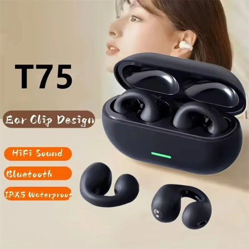 Auriculares Inalámbricos TWS T75 con Cancelación de Ruido ANC