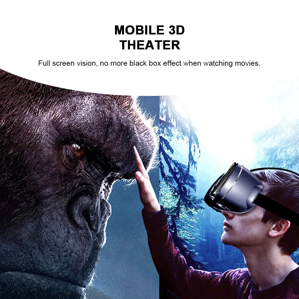 VRG Pro 3D gafas de realidad Virtual VR dispositivos auriculares Viar gafas lentes de casco inteligentes para teléfonos inteligentes visor dispositivos móviles