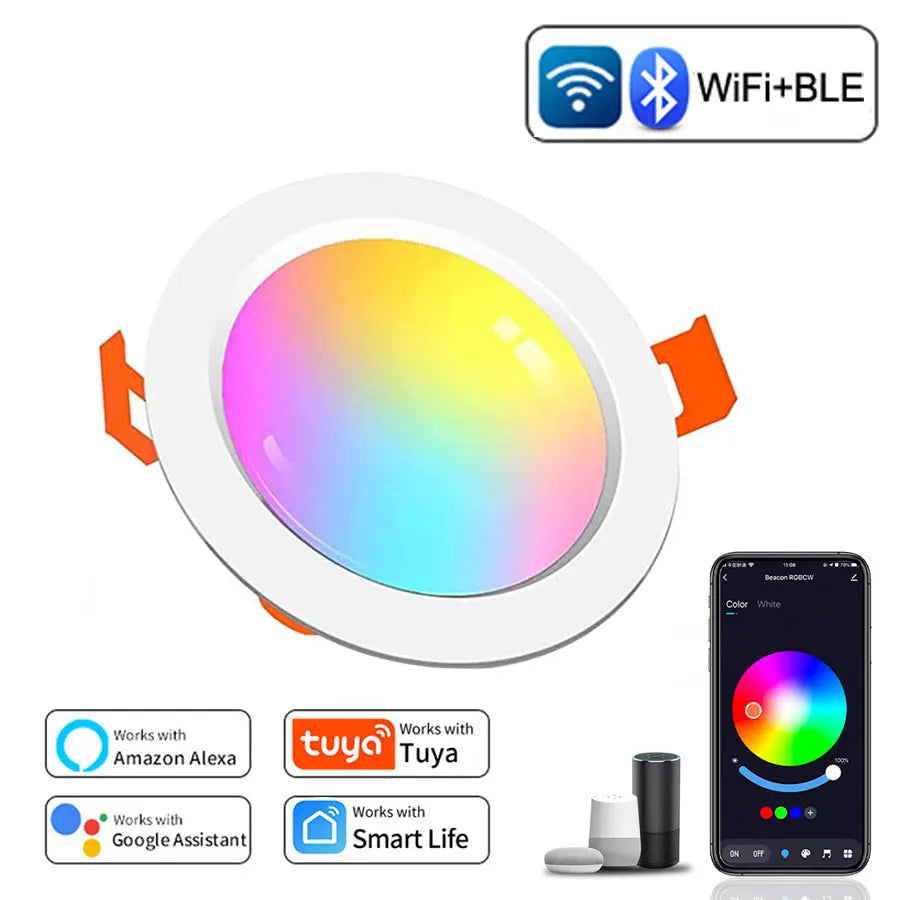 Foco Empotrable LED WiFi Zigbee Regulable Alexa