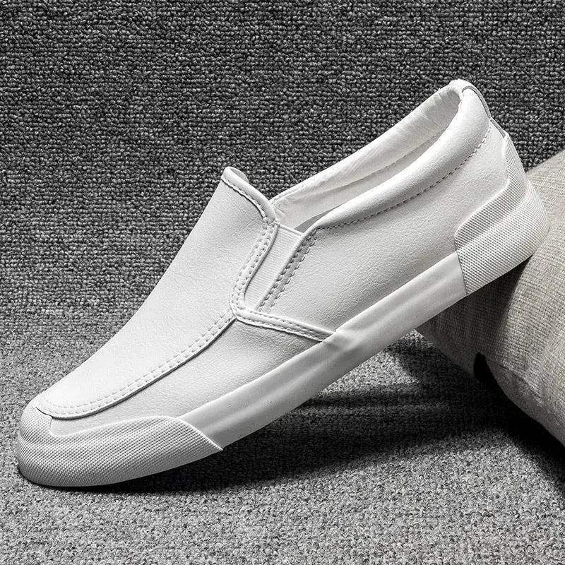 Nuevo en zapatos informales para hombre, sin cordones, talla 45, liquidación barata, elegantes, tendencia 20225, zapatos de cuero elegantes para hombre, clásicos y originales
