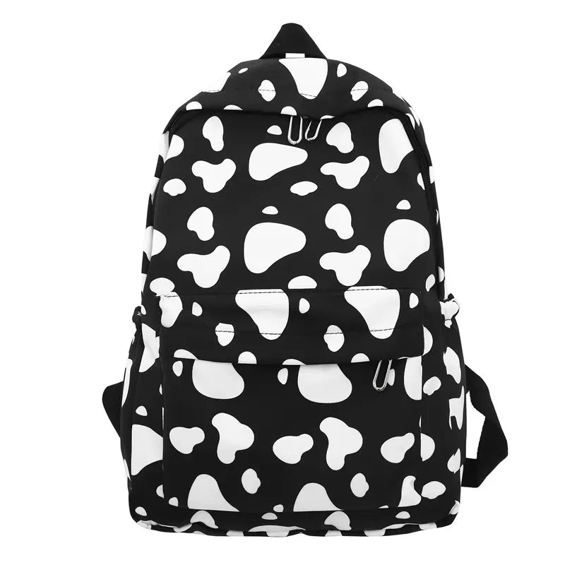 Bolso de moda de alta calidad para niños, mochilas escolares con estampado de vaca para niños y niñas, mochila de Boutique para adolescentes al aire libre