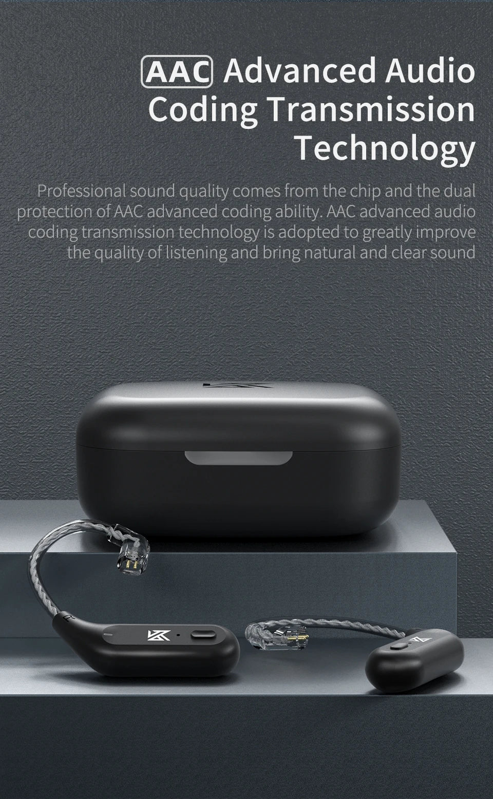 KZ AZ09 Cable Bluetooth 5.2 para Auriculares KZ