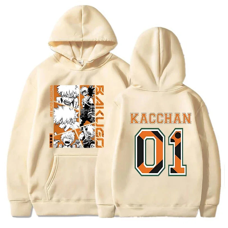 Buzo con Capucha Anime Bakugou Katsuki - Estampado Unisex