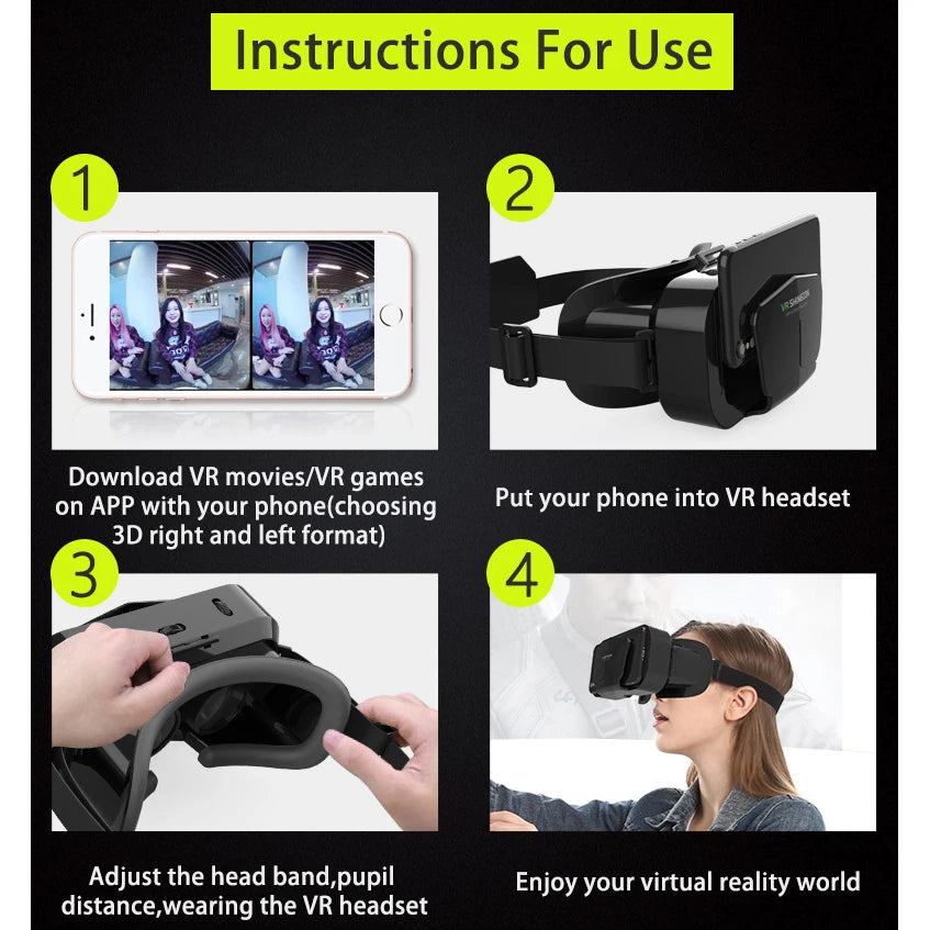 Gafas VR 3D de realidad Virtual, teléfonos inteligentes, teléfonos inteligentes móviles, auriculares de 7 pulgadas, casco, juego Wirth Real Viar, dispositivos de lentes
