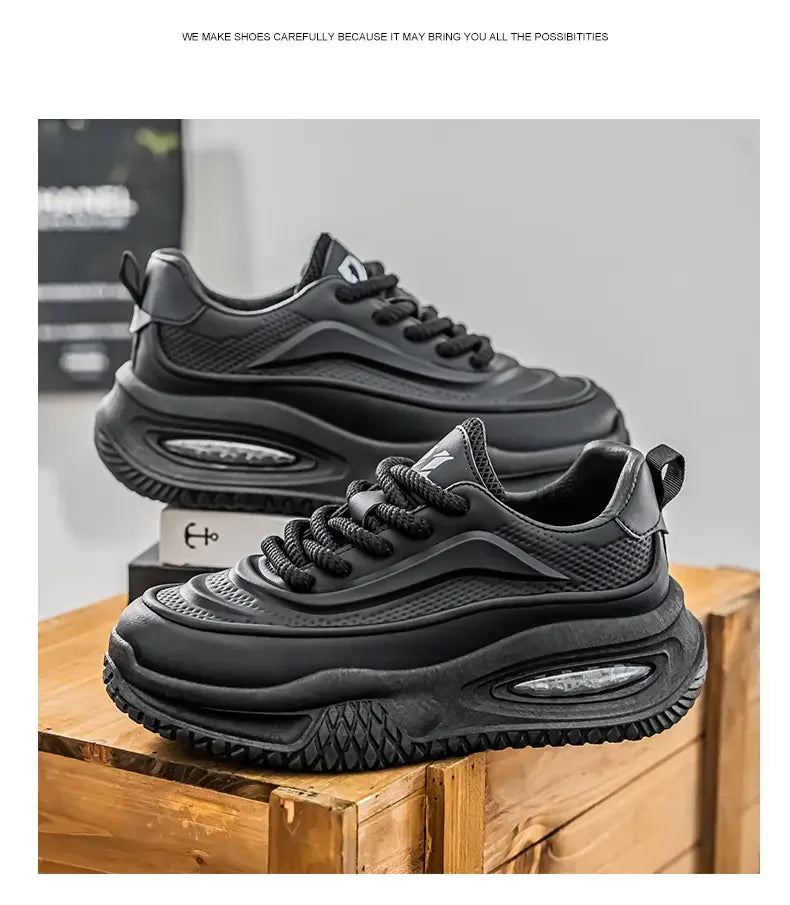 Zapatos Deportivos Casuales para Hombre, Zapatos de Skate con Suela Gruesa a la Moda, Zapatos Modernos y Cómodos para Hombre, Adecuados para Exteriores