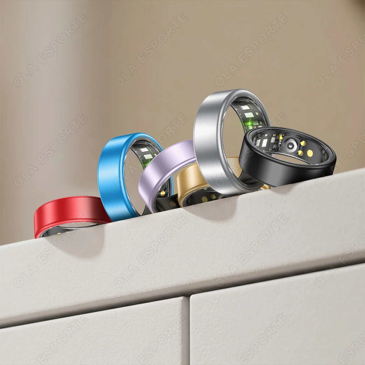 Nuevo Anillo Inteligente R12 2026 con Caja de Carga, Gestor de Salud, Resistente al Agua IP68 5 ATM, Múltiples Modos Deportivos, Anillos Inteligentes para Hombres y Mujeres