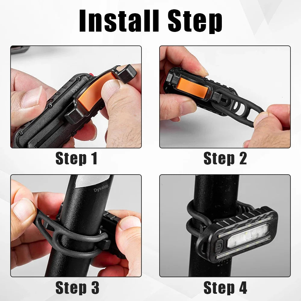 Linterna LED con recarga USB, luz de trabajo, llavero, linterna para policía, luces con Clip para hombro, luz intermitente de advertencia, lámpara para exteriores