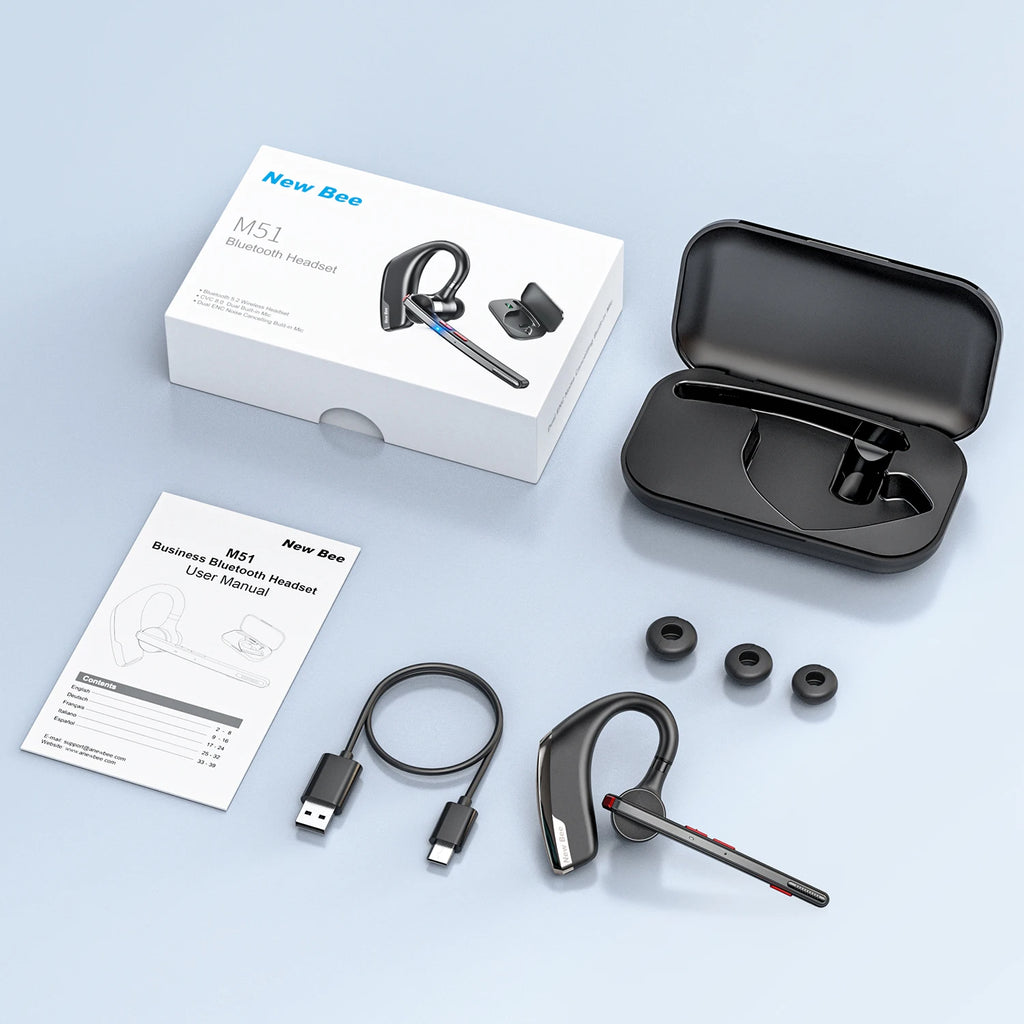 Bee M51 Auriculares Bluetooth 5.2 Cancelación Ruido