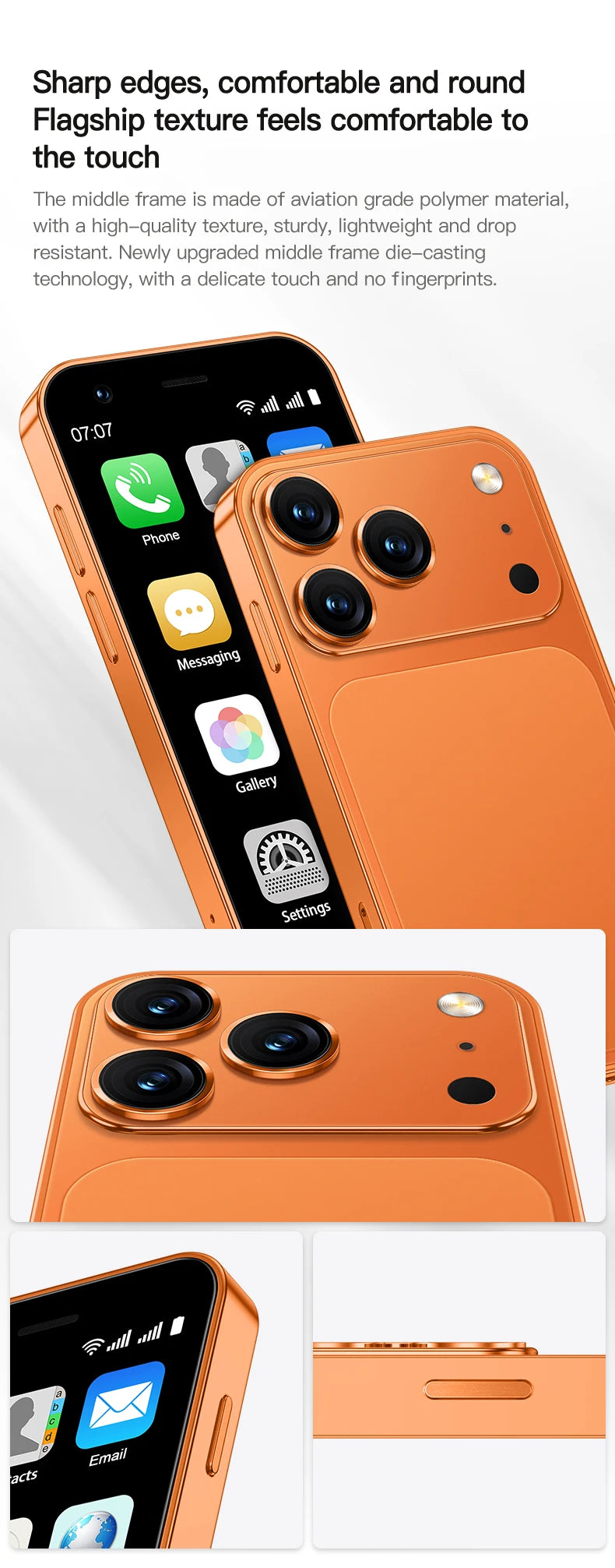 SERVO 18SE Mini Smartphone, pantalla HD de 3,0 pulgadas, 3G WCDMA, 2GB + 16GB, GPS Android, teléfono móvil pequeño, modo de reposo Dual SIM, Play Store