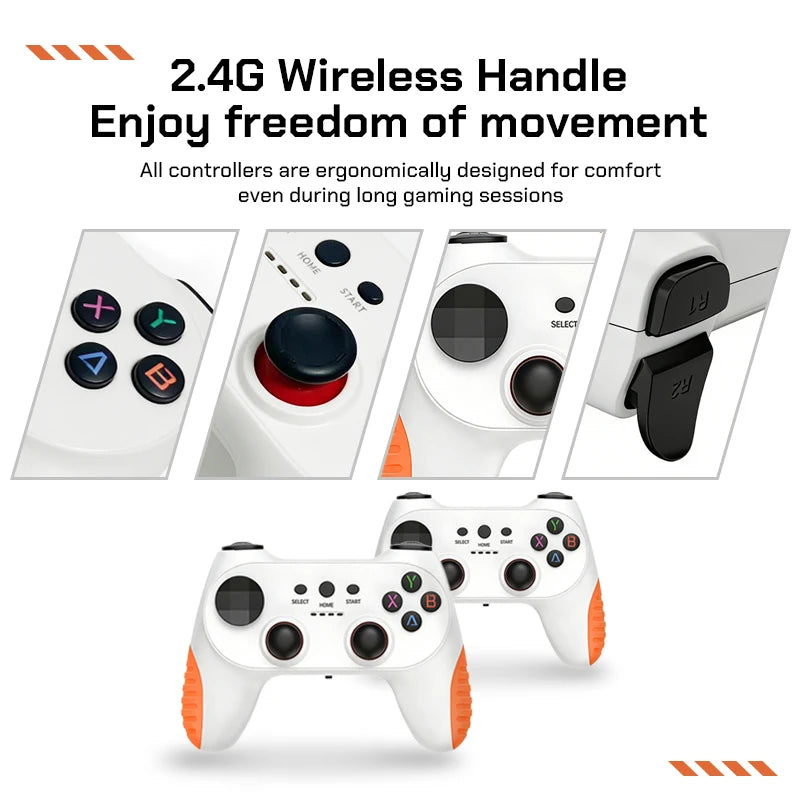 Consola de Juegos Retro Inalámbrica X10 PRO, 128 GB, Más de 50 000 Juegos, Compatible con Más de 40 Emuladores Clásicos para PS1/PSP, HDMI 4K, Regalos para Niños