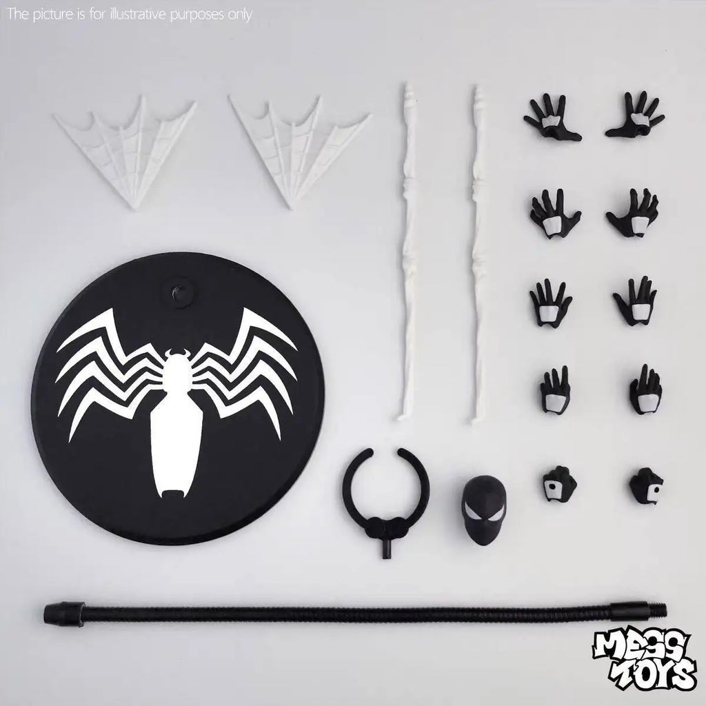 Figura de Acción de 16 cm de Spider-Man Venom Symbiote Kaine Parker Scarlet Spider con Traje Negro y Rojo, Modelo de Anime, Juguetes Coleccionables