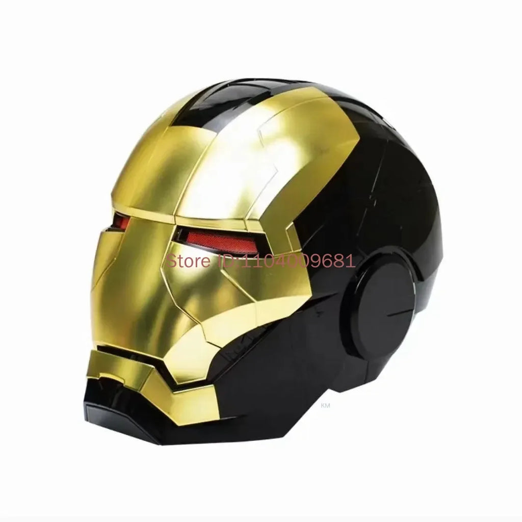 Casco de Iron Man de Marvel, Escala 1:1, MK50 MK5 MK17, con Control por Voz y Ojos Luminosos, Modelo Coleccionable para Adultos, Juguete de Navidad