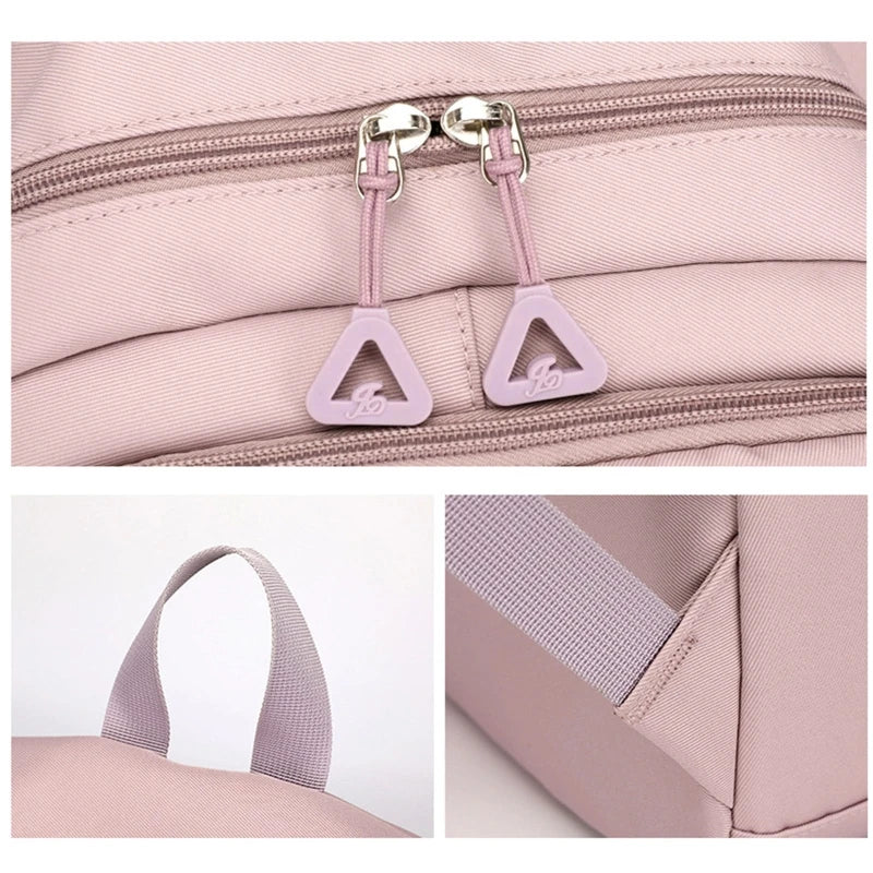 Mochila Escolar Rosa para Niñas y Adolescentes