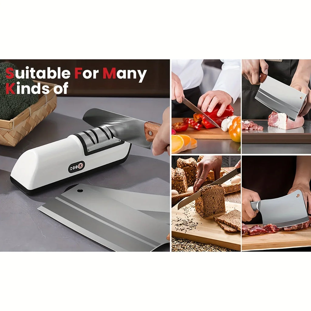 Afilador de Cuchillos Eléctrico TINSOL, Multifunción, Automático, Profesional, de 4 Velocidades, Accesorios de Cocina