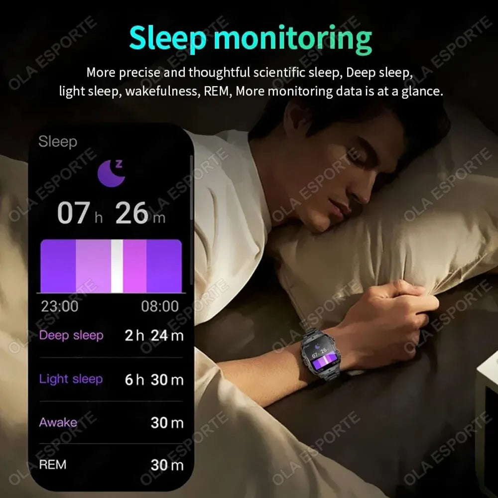 Reloj Inteligente Militar IP67 GPS Presión Arterial