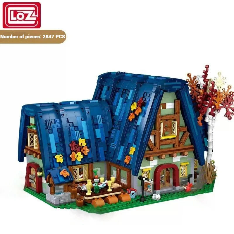 Bloques de Construcción LOZ1036 Casa de Elfos, Modelo DIY, Escena Urbana, Decoración de Escritorio, Regalo Coleccionable para Adultos, Cumpleaños, Festividades