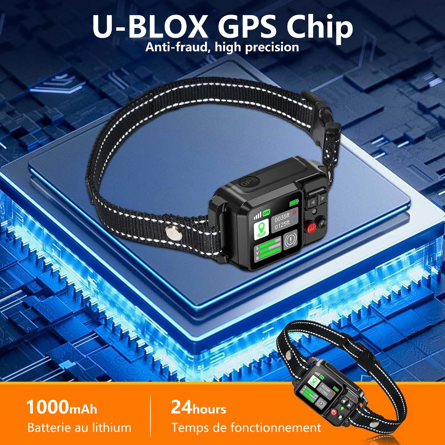 Valla Electrónica GPS Inalámbrica para Perros - Alcance 15~2000m