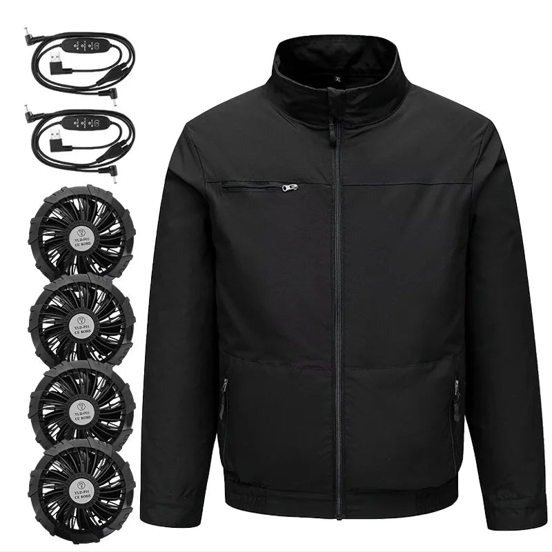 Chaqueta con Ventilador USB para Hombre - Refrigeración por Aire
