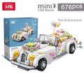 Bloques de Construcción LOZ-1117, Motocicleta Eléctrica Urbana, Modelo MOC para Armar, Decoración de Escritorio, Regalo Coleccionable para Adultos, Cumpleaños, Festividades