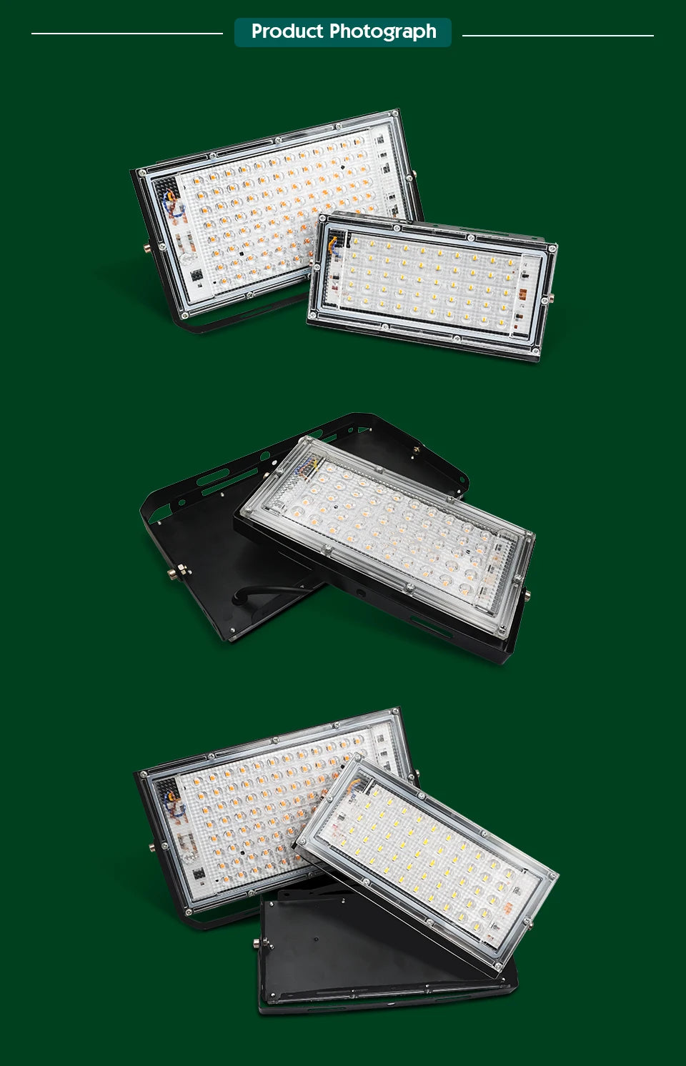 Reflector LED 50W 100W IP65 Impermeable para Interior y Exterior