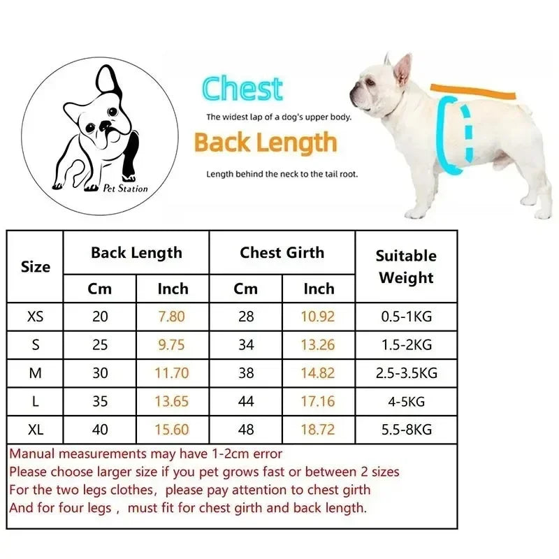 Chaleco de Abrigo para Perro - Ropa de Otoño e Invierno