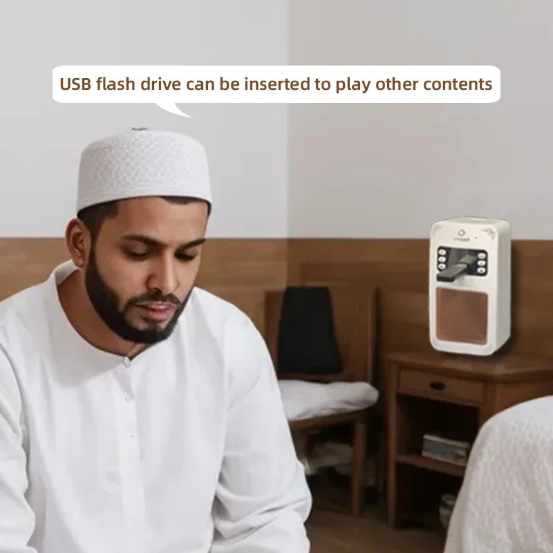 Altavoz Islámico Bluetooth con Corán, Azan y Luz Nocturna