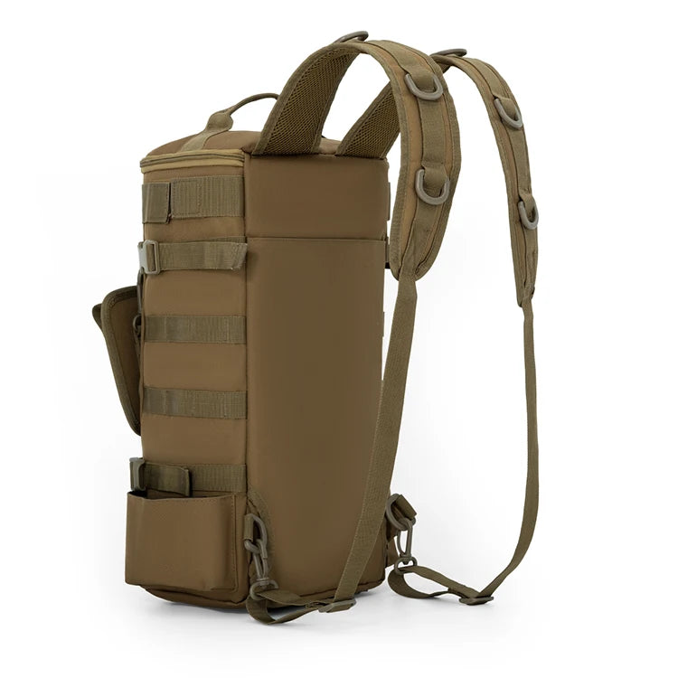 Mochila de pesca súper grande de 42L con asiento de poste |   correa de hombro acolchada |   camping, senderismo, almacenamiento de aparejos de pesca, entusiastas al aire libre