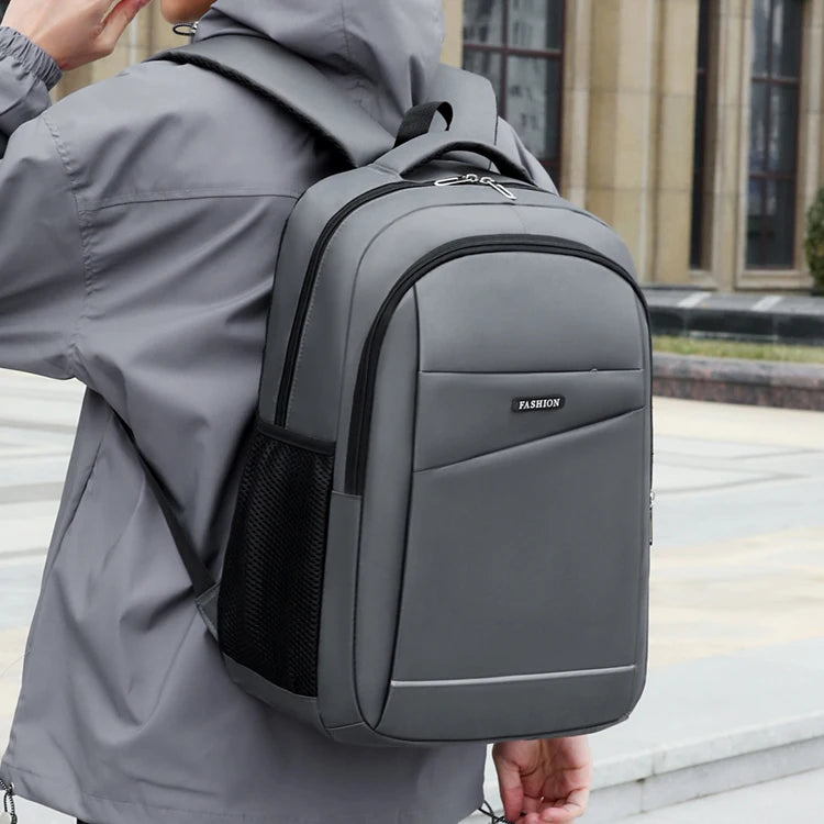 Mochila de gran capacidad - Hecha de tela resistente, con cierre de cremallera, adecuada para bolsas profesionales para portátiles, mochilas de viaje