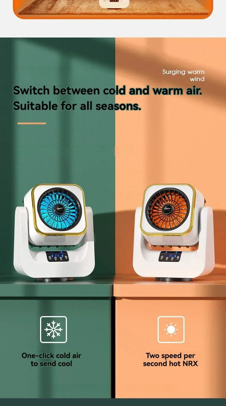 Mini calentador eléctrico para el hogar y dormitorio, pequeño y portátil, con protección contra vuelcos y sobrecalentamiento.