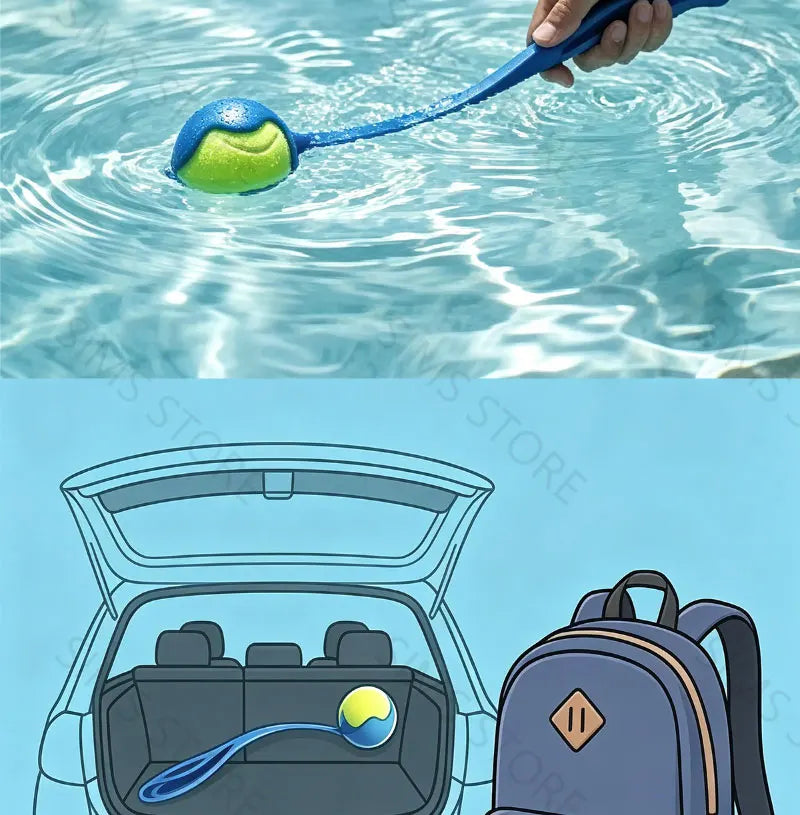 Lanzador de Pelotas Portátil para Perros, Juguete Interactivo para Lanzar Pelotas de Tenis, para Entrenamiento de Cachorros al Aire Libre, Venta al Por Mayor