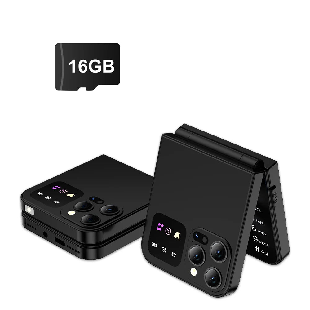 SERVO A50 PRO Teléfono móvil con tapa, pantalla de 2,4 ", marcación rápida, grabación de llamadas, lista negra, 2 tarjetas SIM, teléfonos móviles plegables desbloqueados, nueva versión