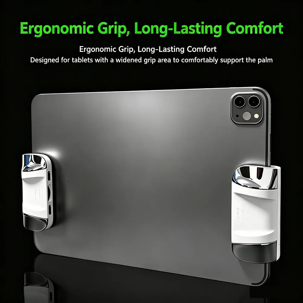 Controlador de juegos para tableta P1, 6 dedos, alta frecuencia, sensible al clic, comodidad ergonómica, grosor ajustable, silicona antideslizante