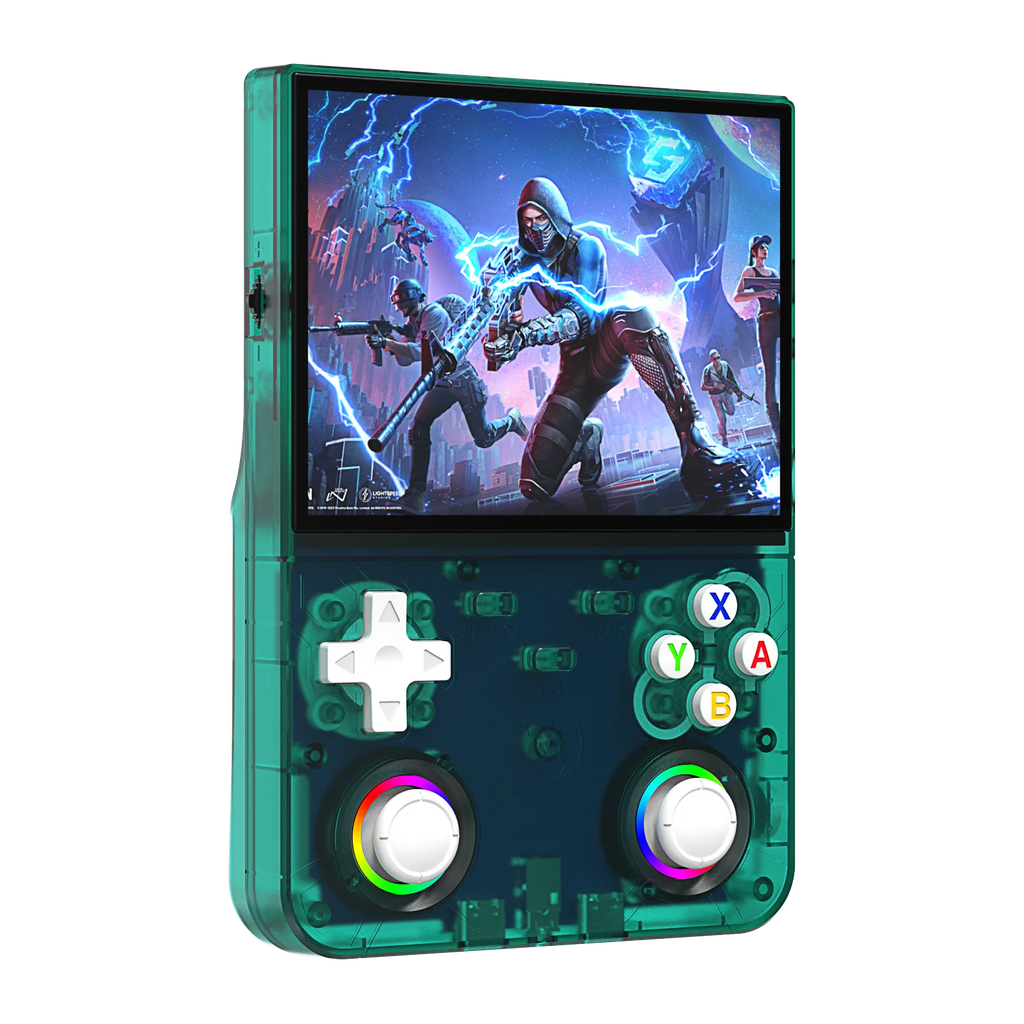Consola portátil retro R36 Ultra X: 1 GB de RAM, WiFi 2.4G, más de 30 emuladores, altavoces duales, soporte de vibración y carga por USB-C.