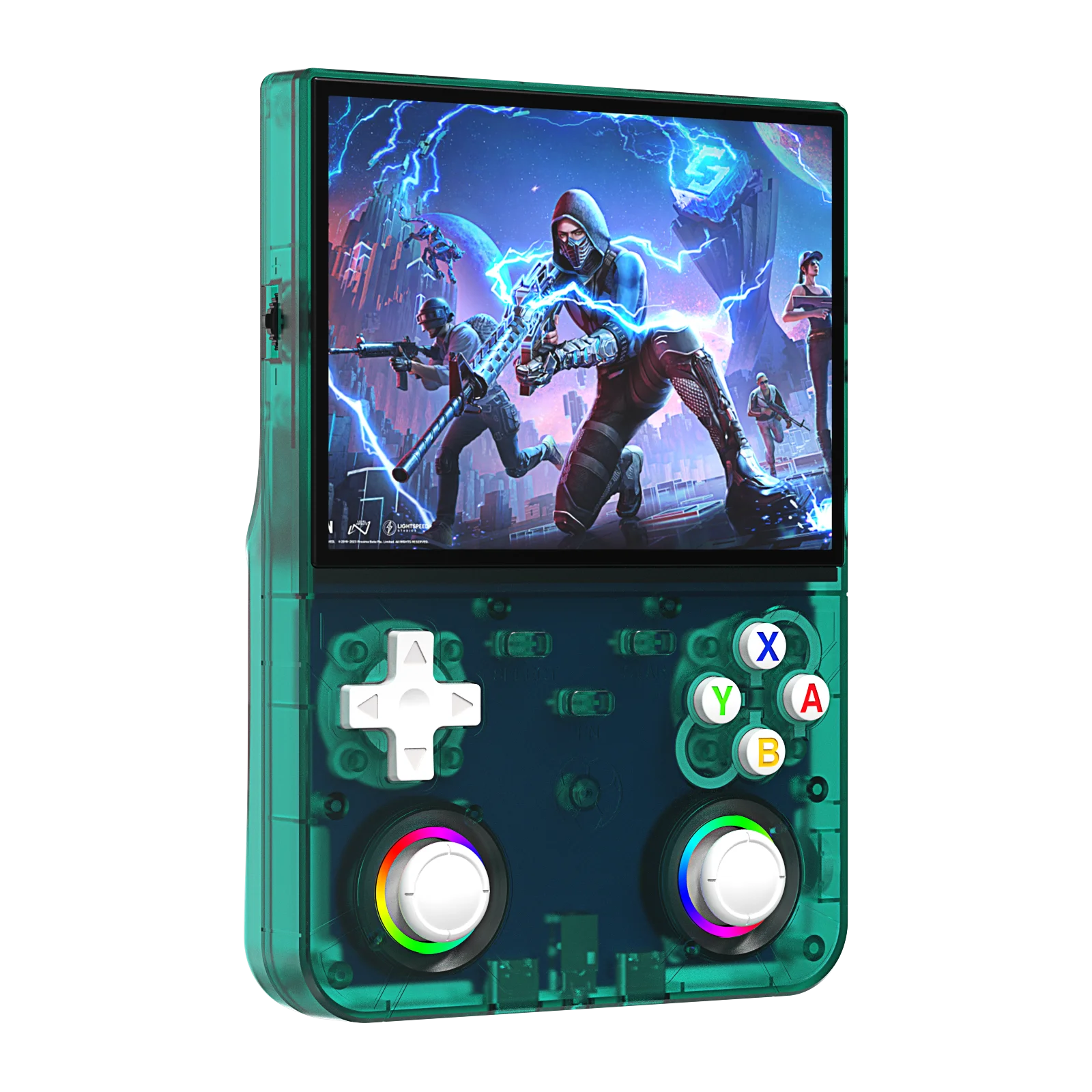 Consola portátil retro R36 Ultra X: 1 GB de RAM, WiFi 2.4G, más de 30 emuladores, altavoces duales, soporte de vibración y carga por USB-C.