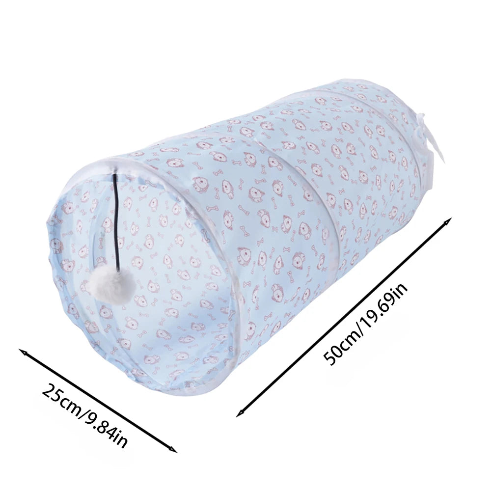 Túnel Plegable para Gatos y Mascotas - Juguete Interactivo
