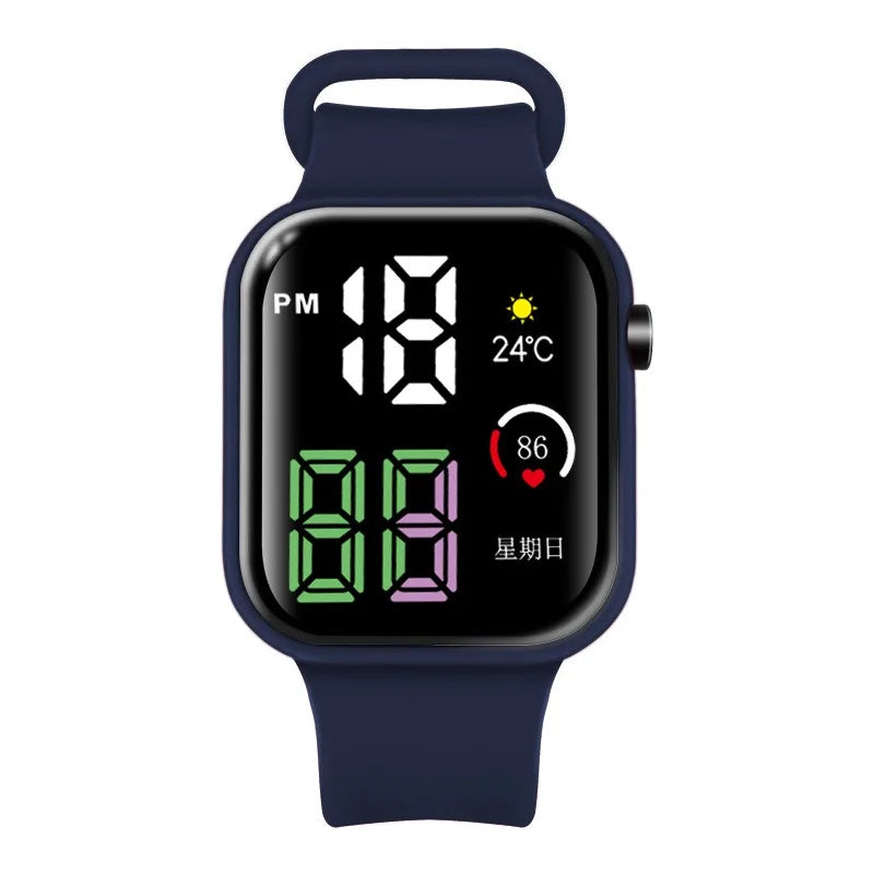 Reloj Deportivo Digital LED Luminoso para Niños
