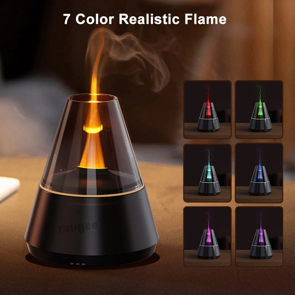 Humidificador USB mini con difusor de aromas y luz nocturna de 7 colores
