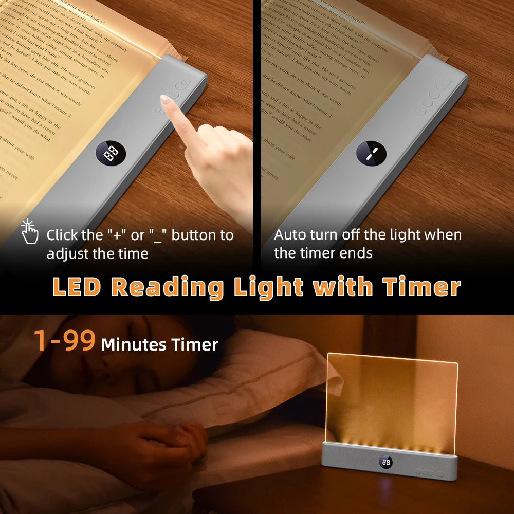 Luz de Lectura LED con Clip Ajustable Portátil