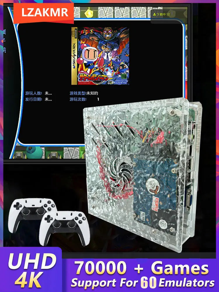 Consola de Juegos Retro LZAKMR X9 1TB con Más de 70,000 Juegos |   Más de 60 Emuladores |   Salida HD 4K |   Caja de Juegos para el Hogar Plug & Play para WII, PSP, PS2 y XBOX
