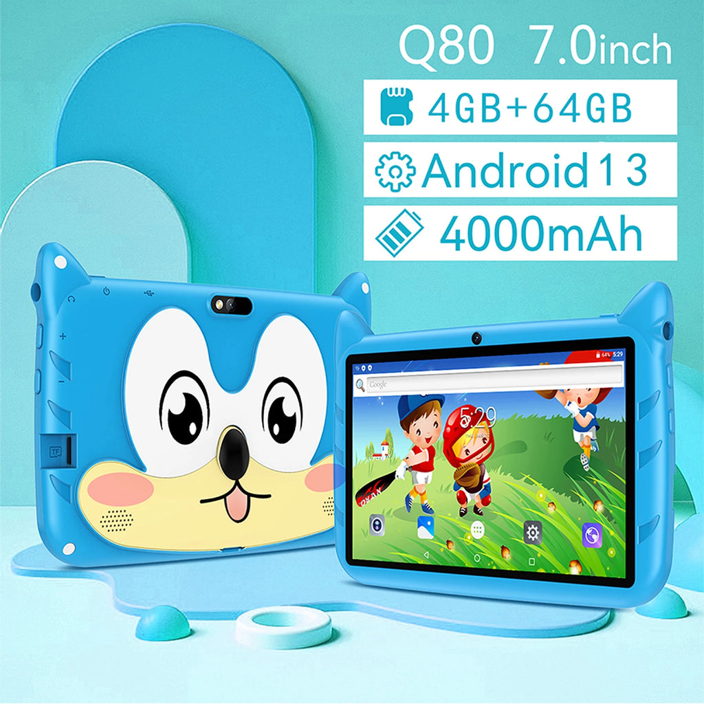 Nuevo Google 5G WiFi tabletas para niños 7 pulgadas Quad Core 4GB RAM 64GB ROM barato para niños regalo educativo aprendizaje 4000mAh Tablet Pc