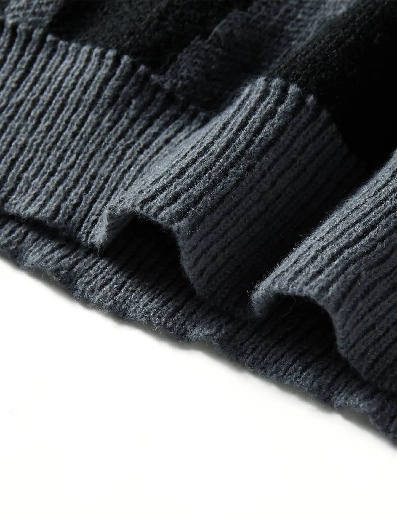 Nueva moda Otoño e Invierno suéter con patrón de Jacquard Irregular suéter informal de punto con bloques de Color para hombre