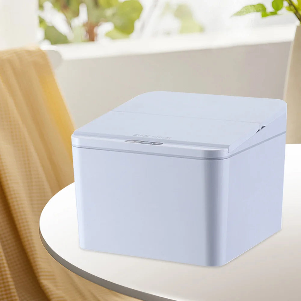 Papelera automática de escritorio con sensor por inducción, recargable USB, 4 L